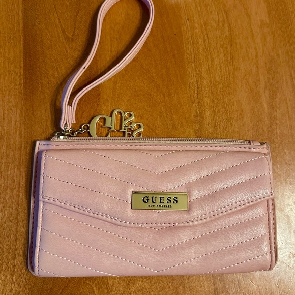 Guess Pink Wristlet Wallet - Picture 1 of 7